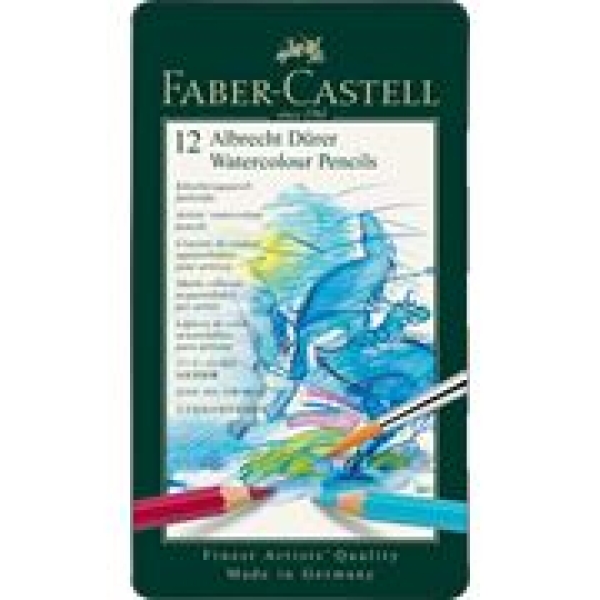 Faber-Castell "Albrecht Dürer" 12 Set Watercolor Stifte in Metallbox
