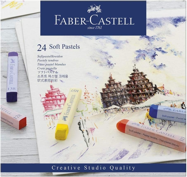 Faber Castell 24 Softpastellkreiden