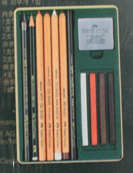 Faber-Castell Pitt Monochrome Set, 12er Metalletui
