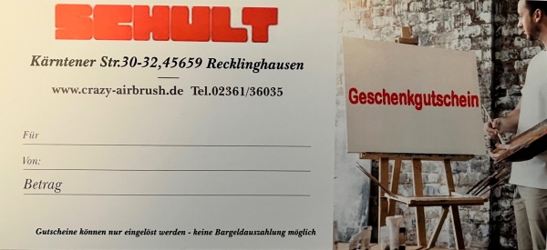 Geschenk Gutscheine in verschiedenen Höhen