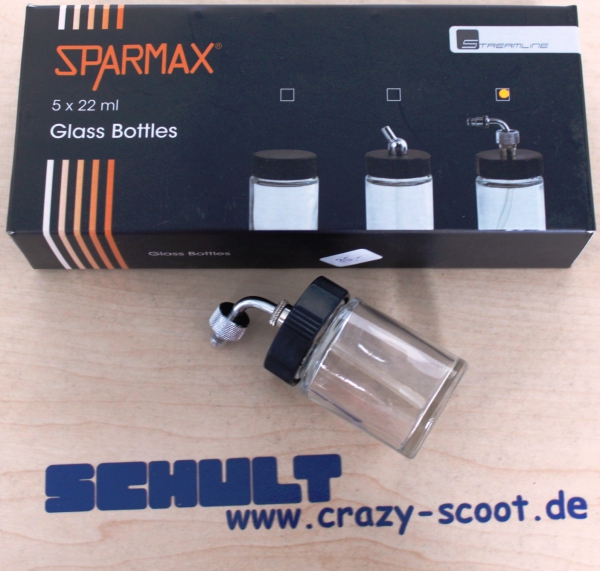 Sparmax glass bottle set with metal attachment