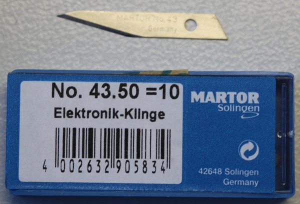 Martor Elektronik-Klinge 43.50  10 Stück