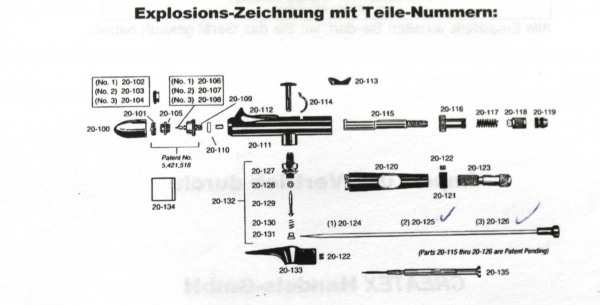 Explosions-Zeichnung