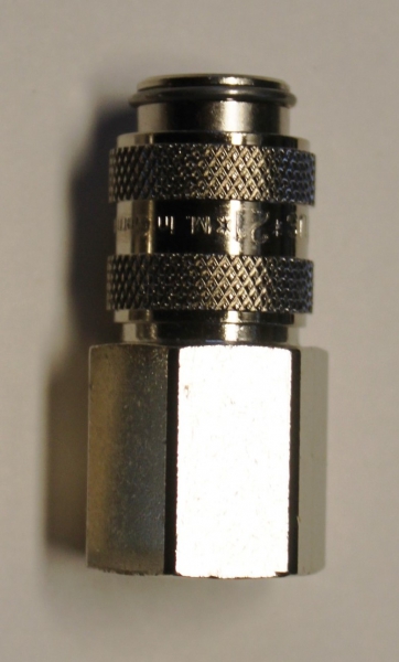 Verschlusskupplung Serie 21 mit Innengewinde G1/4" vernickelt