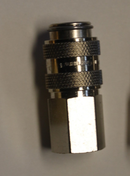 Verschlusskupplung Serie 21 mit Innengewinde G1/8" vernickelt