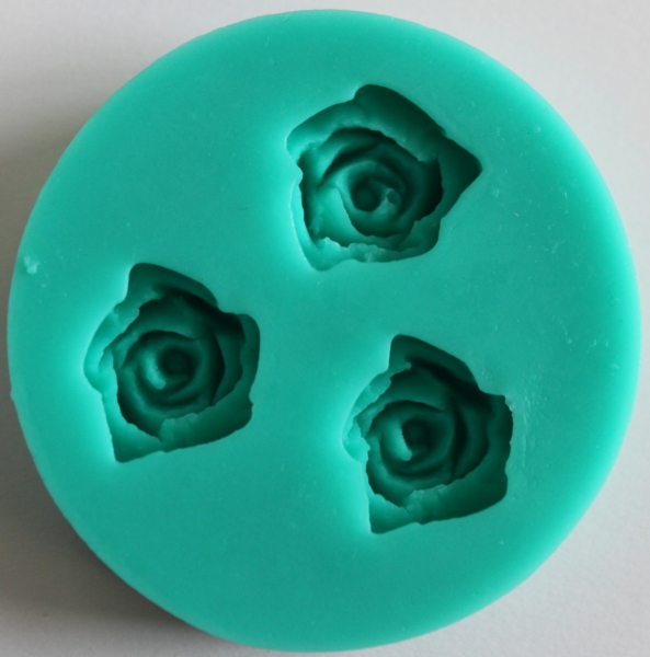 silicone mold 3 roses