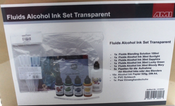 Fluids Alcohol Ink Set Transparent