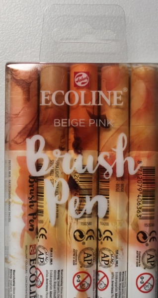 Ecoline Brush Pen 5 er Set beige pink