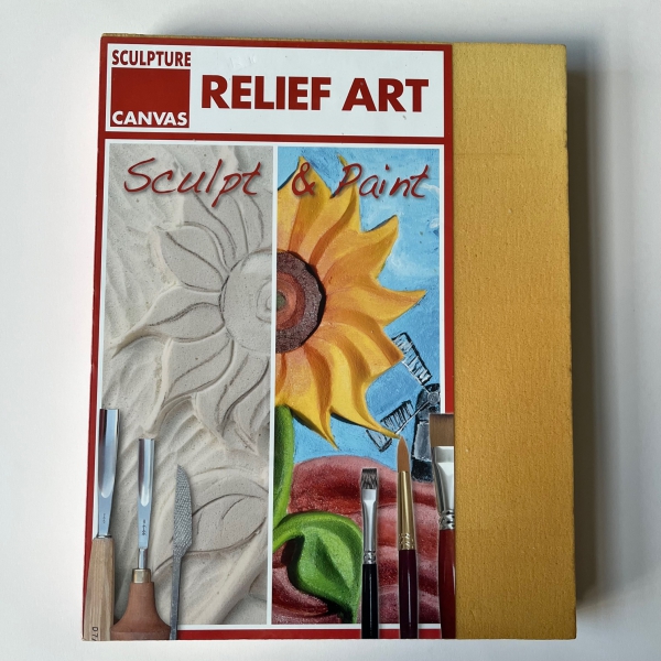 Sculpture Canvas hard foam canvas 24x30x3 cm