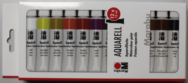 Marabu Aquarellfarbset 12 x 12 ml