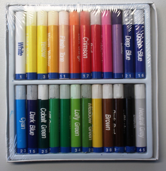 Oilpastel set with 24 colors