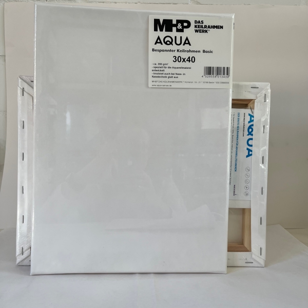 MH+P Aqua bespannter Keilrahmen 30x40x2 cm 350g/m²