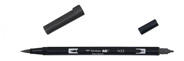 ABT Dual Brush Pen N25 lamp black