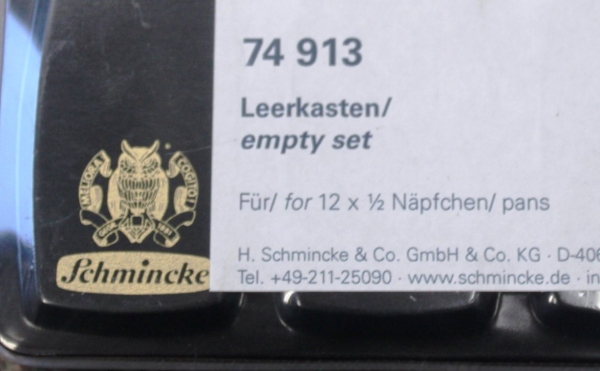 Schmincke Leerkästen für 12 x 1/2 Näpfe