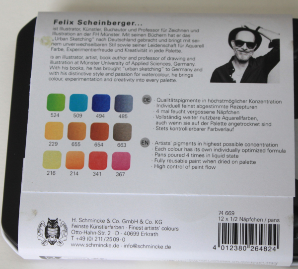 Metallkasten mit Farb-+Designkomposition Ed. Felix Scheinberger