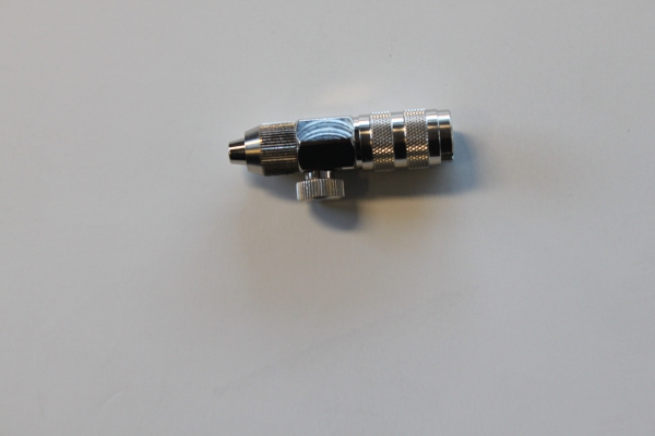 Schnellkupplung NW2,7mm mit regulierbarem Luftdurchlass für 4x6 mm Schlauch
