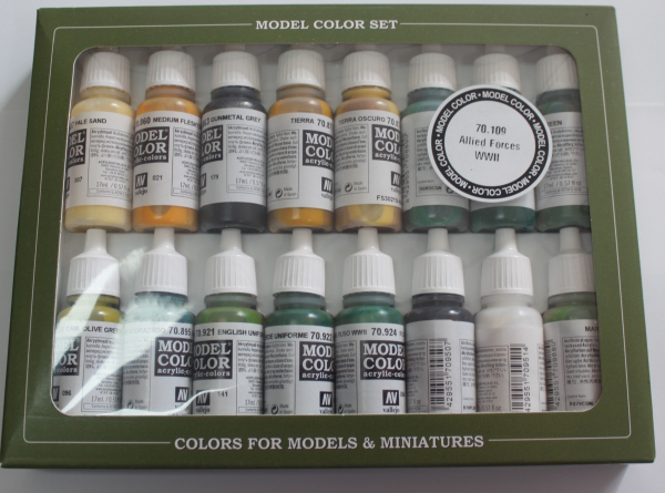 Model Color Set 20 Farben allied Forces WWII (GP1ltr=58,82€)