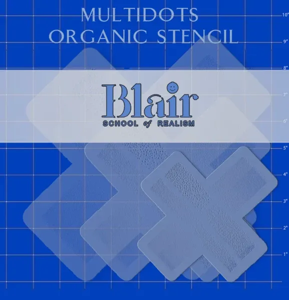 Multidots organic Stencil